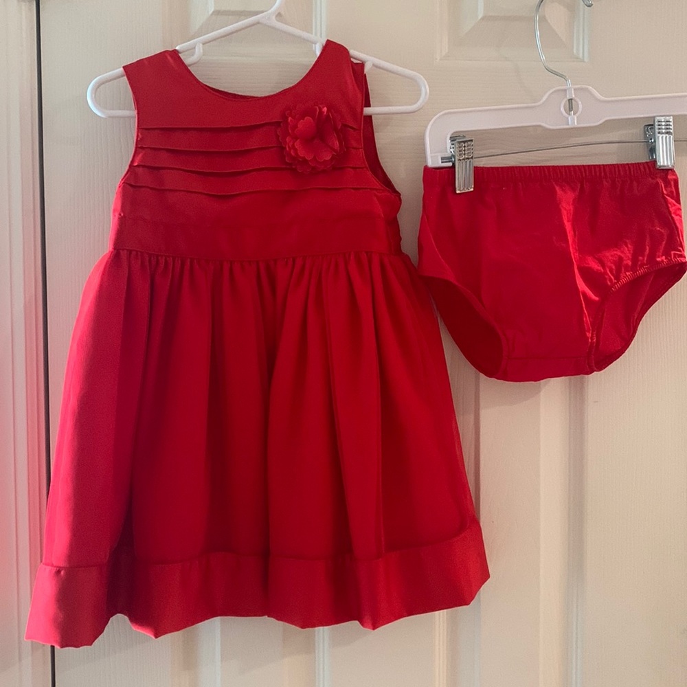 Girls red dress 24 months